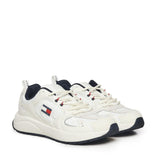 Sneakers con mix di texture e logo<BR/> EM0EM01581 TCR TOMMY HILFIGER 