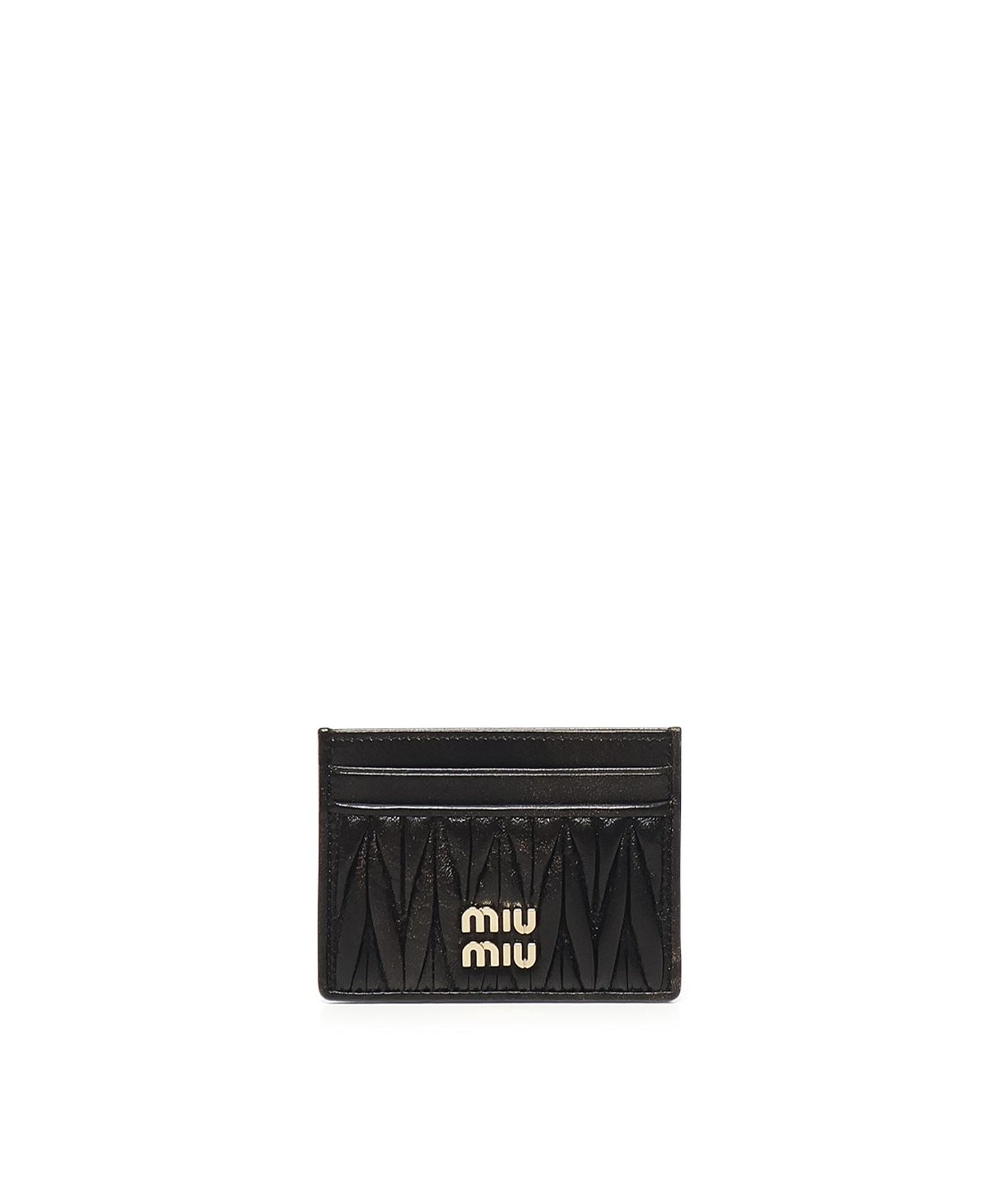 Portacarte in nappa matelassé 5MC076 AF6QF0201 MIU MIU 