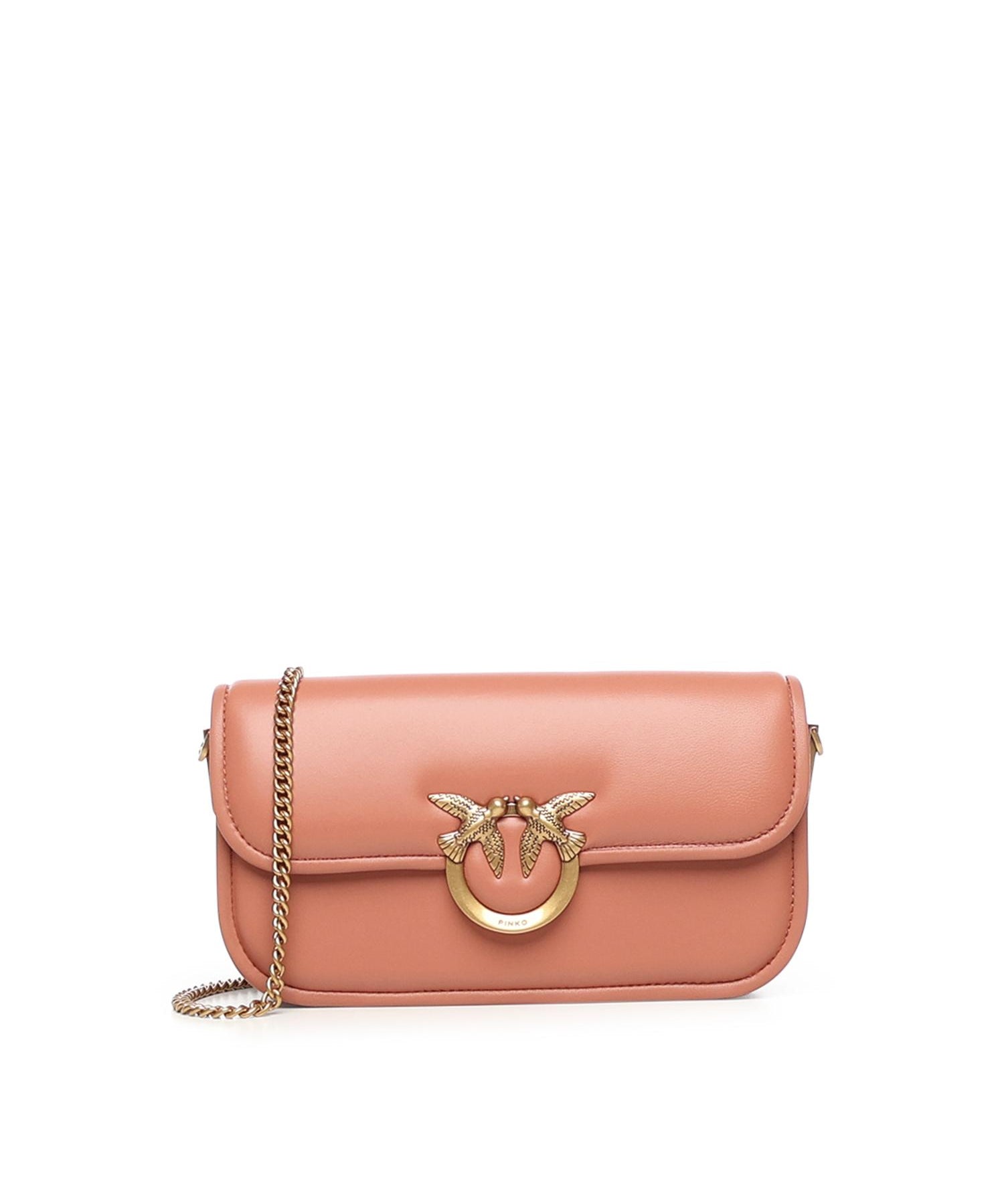 Borsa a tracolla piccola Love Box Horizontal in nappa<BR/> 105083 A26LL21Q PINKO 