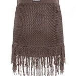 Minigonna in maglia con frange 106960 A3CII69 PINKO 