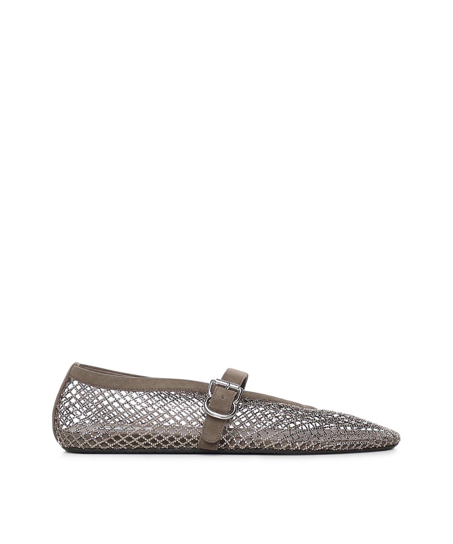 Ballerine in rete con strass AA3A029A023 210 ALAIA 