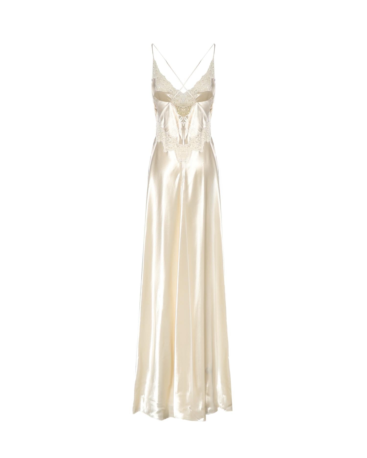 Abito lungo in seta A04601627 0002 ALBERTA FERRETTI 