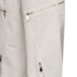 Pantaloni a gamba ampia in gabardina grigio ghiaccio 104981 A2ECI12 PINKO 