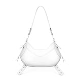 Borsa a spalla Y2K.001 FBBP70001 -BIANCO/NIKEL BIASIA 