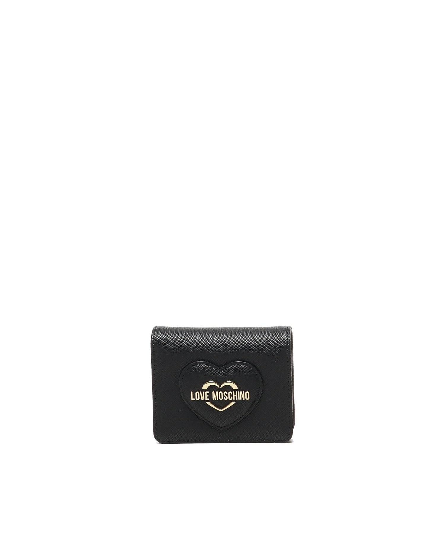 Portafoglio con logo lettering JC5731PP0LKL0 000 LOVE MOSCHINO 