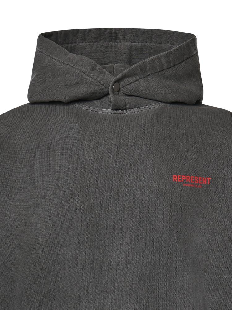Felpa in cotone con logo OCM41113 02 REPRESENT 