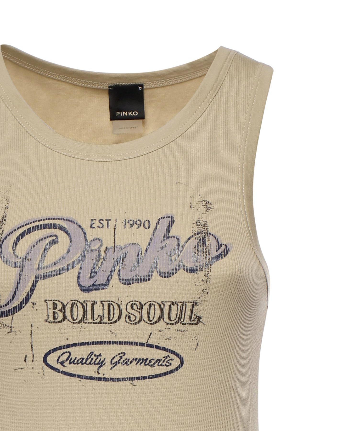 Tank top con lettering vintage 106900 A3BYC19 PINKO 