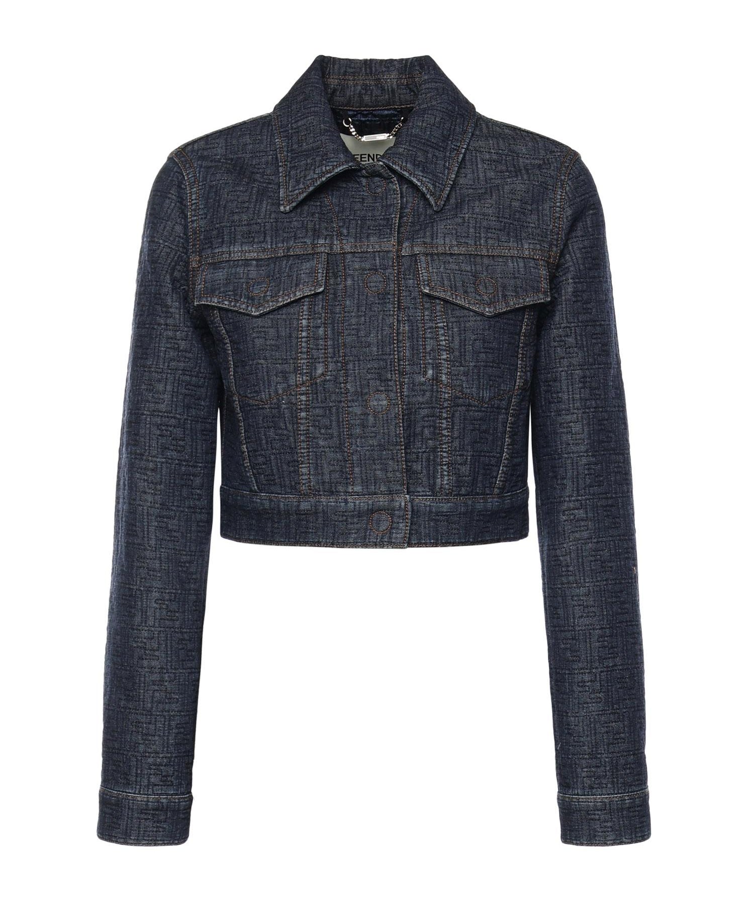 Giacca in denim FF jacquard FLF834 AW82F1UKI FENDI 