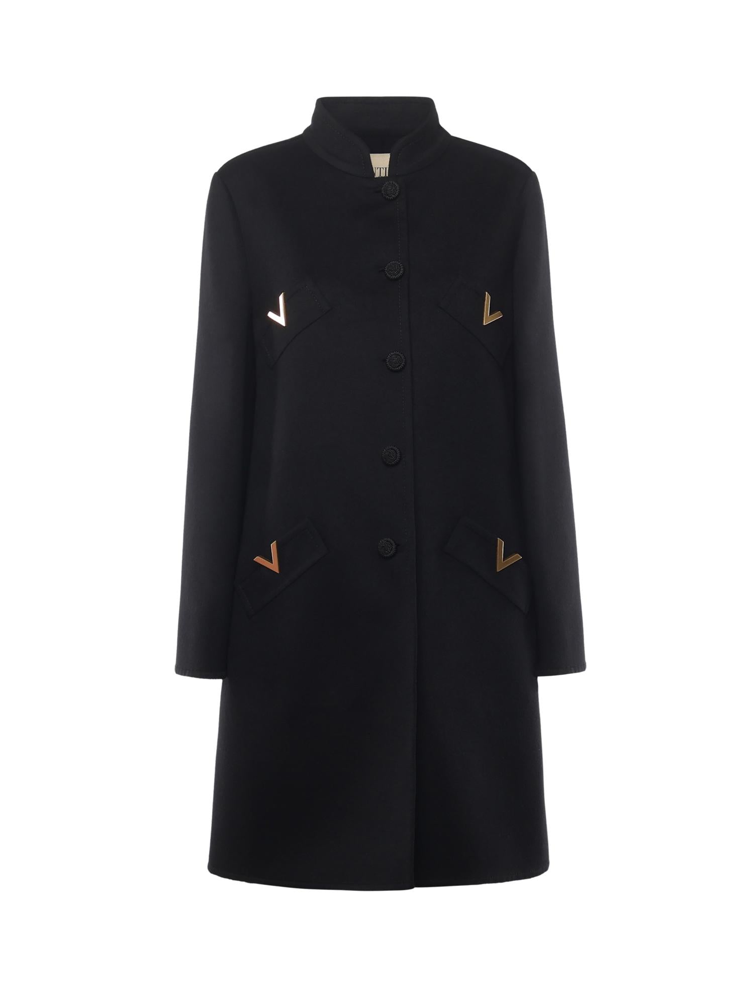 Cappotto in compact drap 7B3CA7T0 6JA0NO VALENTINO GARAVANI 