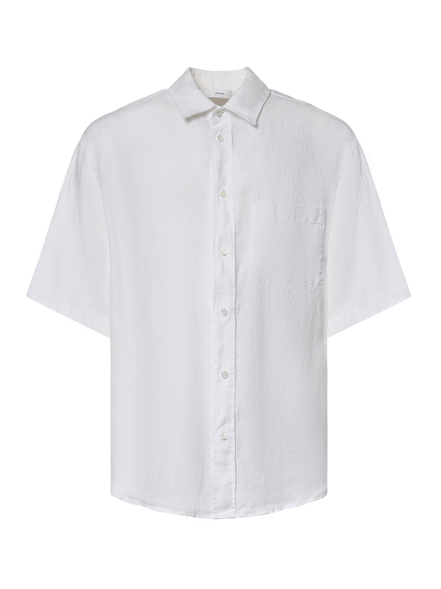 Camicia in lino G6AB0041 01 GRIFONI 