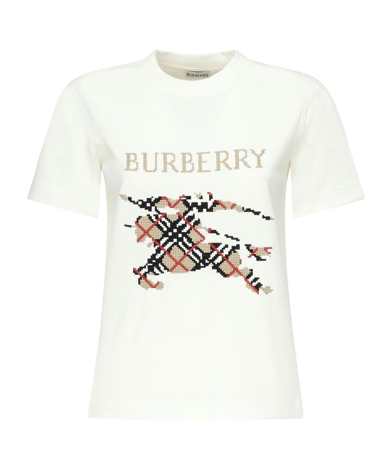 T-shirt con EKD a punto croce 8110955 B7078 BURBERRY 