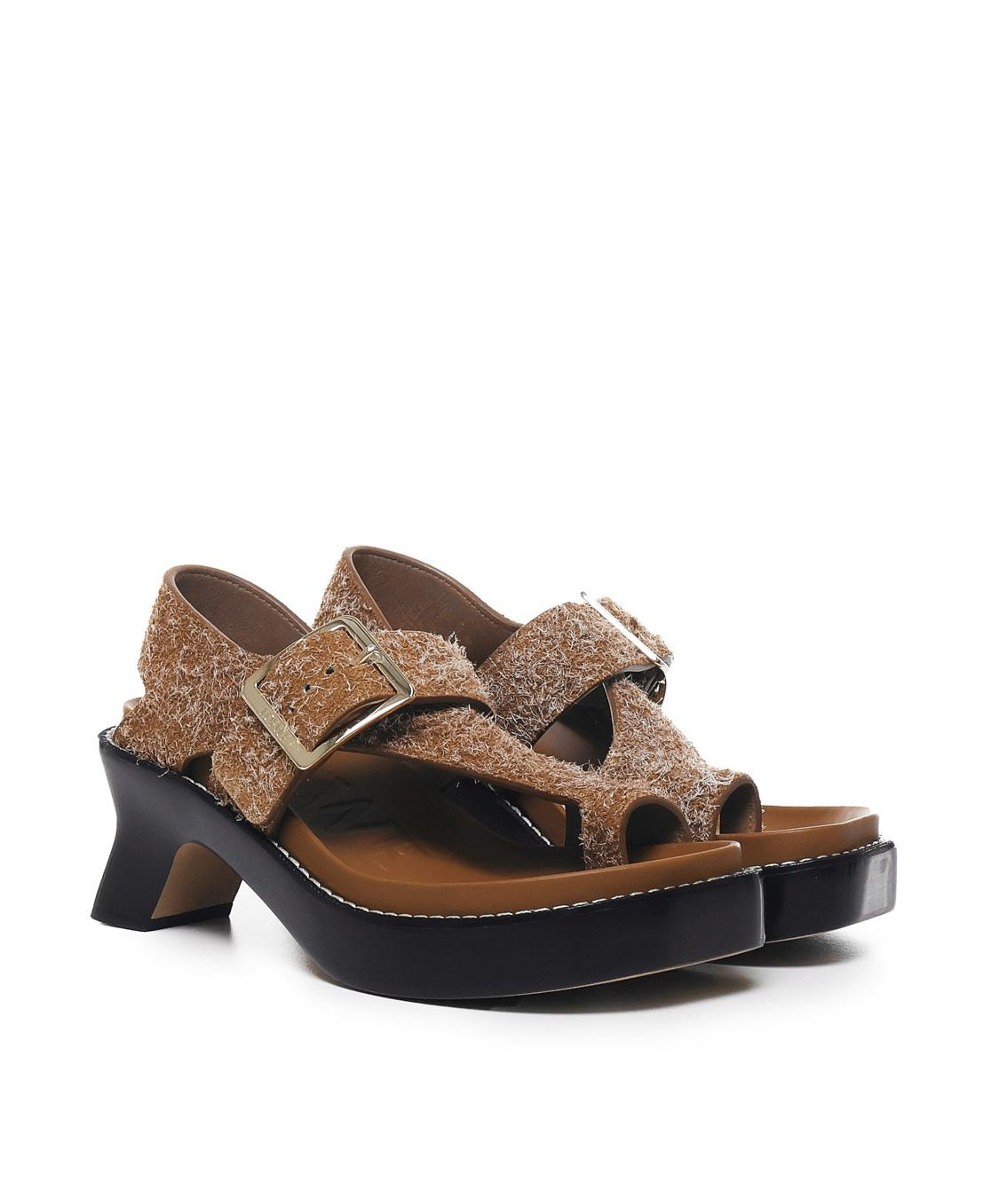 Sandalo in pelle scamosciata spazzolata L814465X92 LOEWE EASE2530 LOEWE 