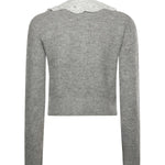 Cardigan con colletto in pizzo RS26123C GR SELF-PORTRAIT 