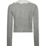 Cardigan con colletto in pizzo RS26123C GR SELF-PORTRAIT 