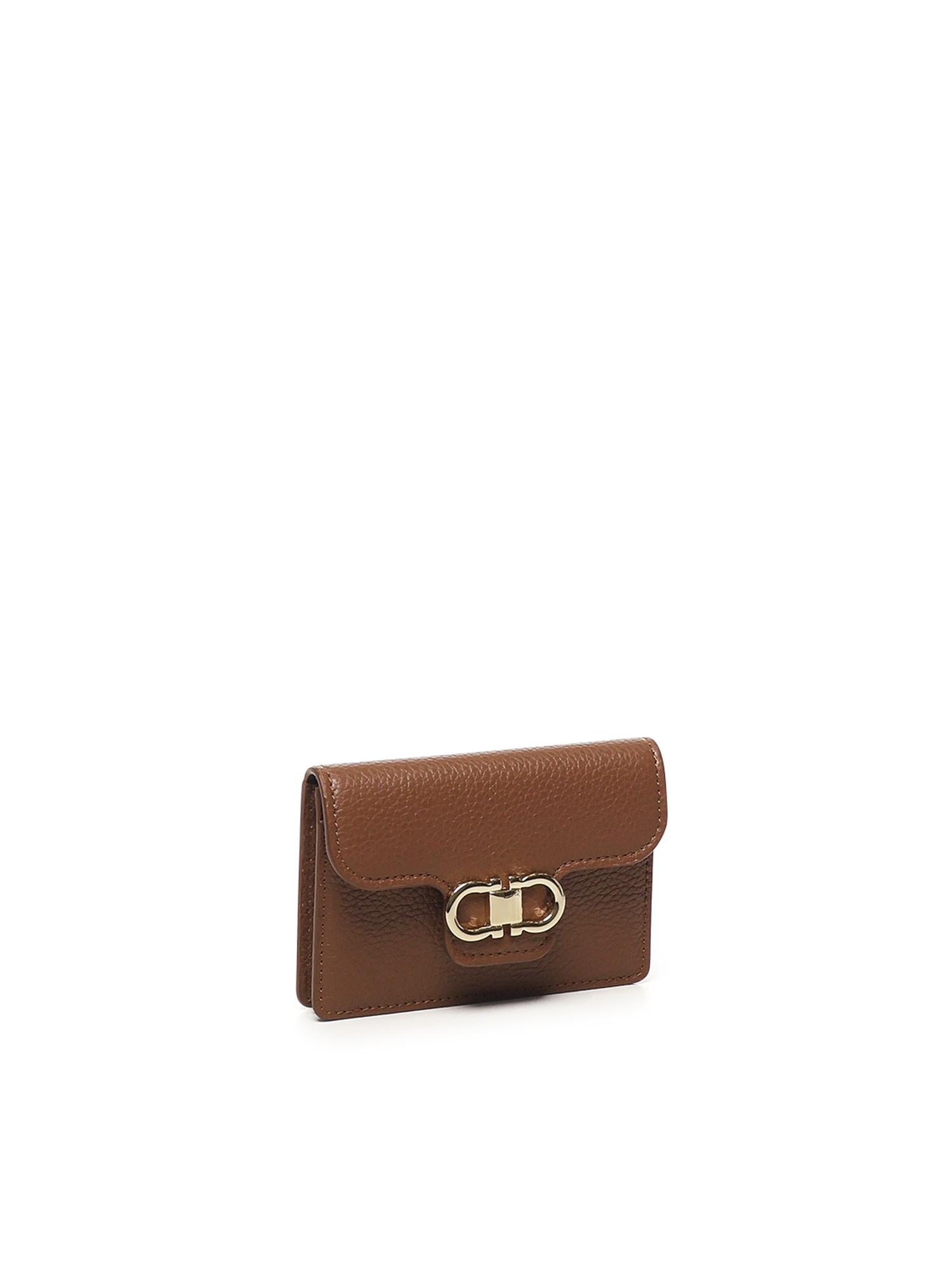 Portacarte gancini 220963 785796004 FERRAGAMO 