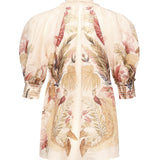 Camicia Ascension in ramié 4556TSS253 CRMPLMFLO ZIMMERMANN 
