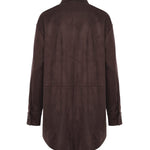 Camicia con fondo arrotondato DC5157 BROWN OTTOD'AME 