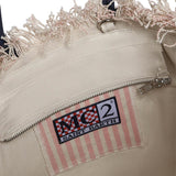 Borsa Colette in canvas a righe COL0001 03448L MC2 SAINT BARTH 