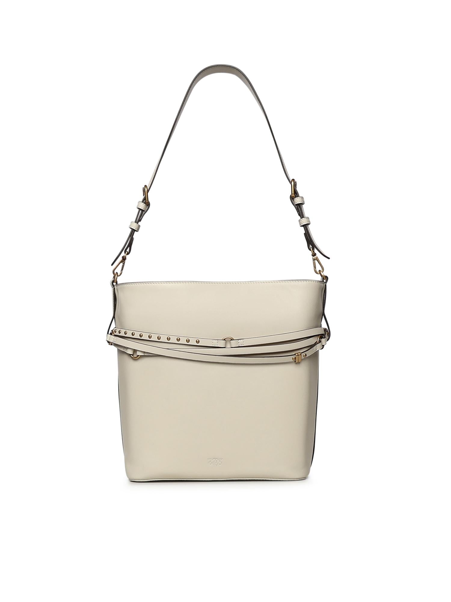 Borsa a spalla media Bucket Belt Bag in pelle 106339 A0QOZ14Q PINKO 