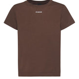 T-shirt con logo lettering 100373 A34FL78 PINKO 