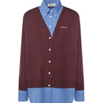 Camicia In Cashmere E Popeline MK1962 17HJF041F MIU MIU 