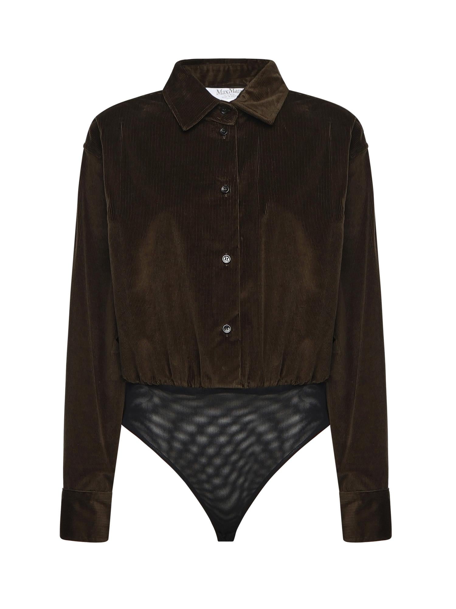Body a camicia in velluto 2521116033600 005 MAX MARA 