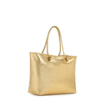 Borsa shopping in pelle con logo 73BP9VT01 LOLLI POPPOP GOLD V° 73 