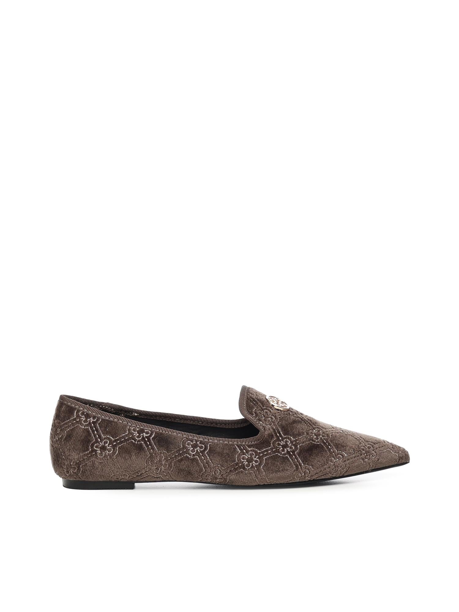 Mocassini Iris Winter con logo 73SC9FV01VEL IRIS WINTERTAUPE V° 73 