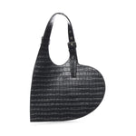 Borsa Croco Heart in pelle COPBA112F6075 BLK COPERNI 