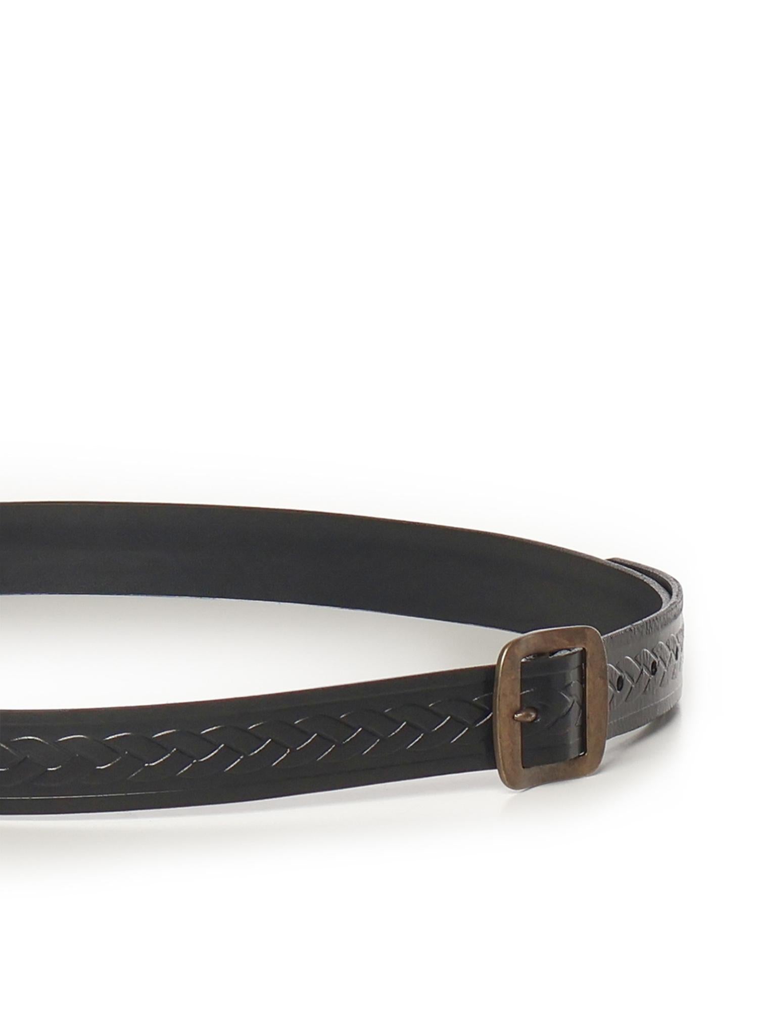 Cintura in pelle intrecciata BEM0673 M916 DSQUARED2 