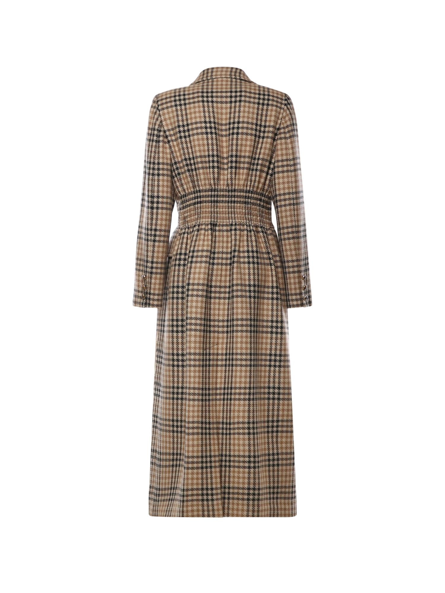 Cappotto lungo in lana Pied-de-Poule 7B0CA7Z0 9RAZ5F VALENTINO GARAVANI 