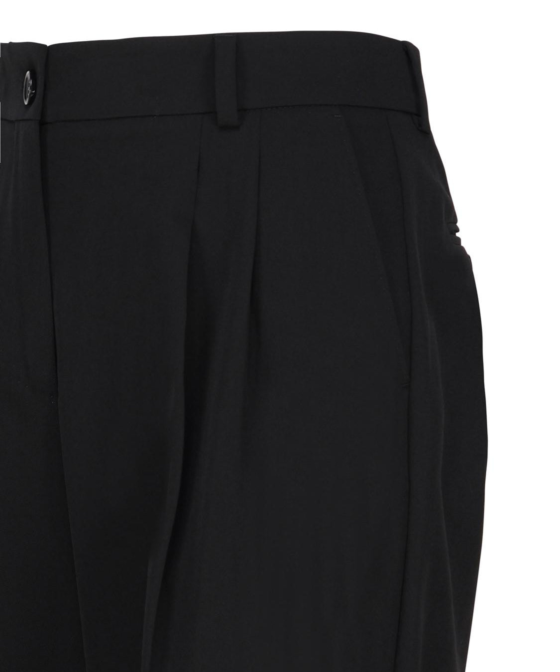 Pantaloni a vita alta con pieghe FTC17T FUBGBN0000 DOLCE & GABBANA 