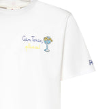 T-shirt in cotone con ricamo POT0001 04462L MC2 SAINT BARTH 