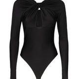 Body con cut-out intrecciato COPJS19545C BLACK COPERNI 