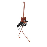 Ciondolo Hoopoe bird in pelle di vitello CCFC232X19 9101 LOEWE 