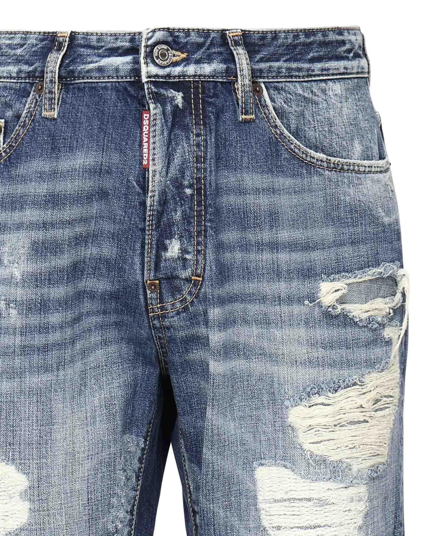 Jeans Fraded Wash Bro<BR/> S74LB1752 D30011470 DSQUARED2 