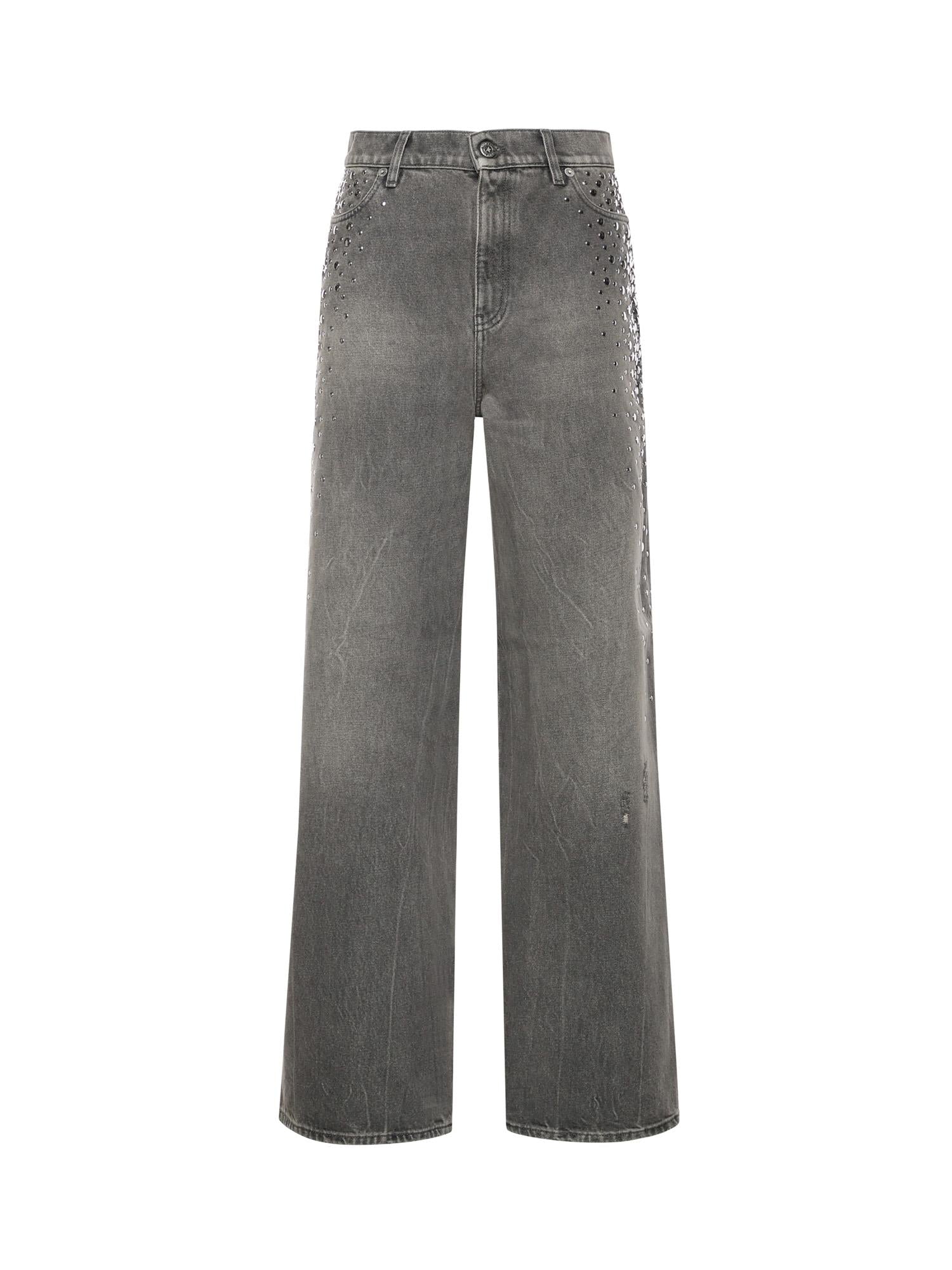 Jeans Melody in denim con borchie GWP02079 P00234860100 GOLDEN GOOSE 
