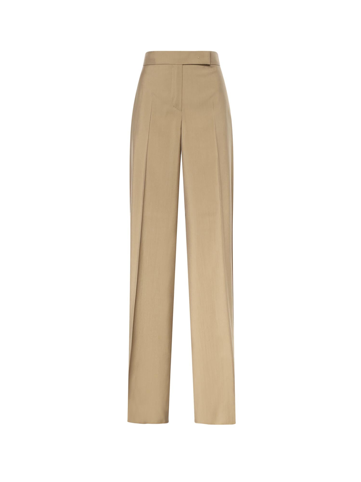 Pantalone in popeline di lana e seta 2611131173600 007 MAX MARA 
