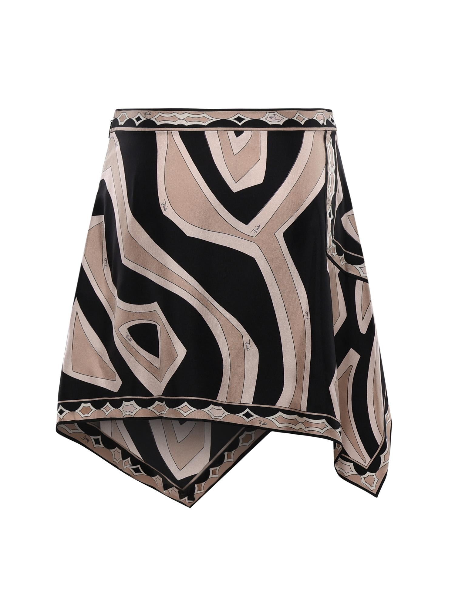Gonna foulard in seta stampa Labirinto<BR/> 6HRV85 6H852031 PUCCI 