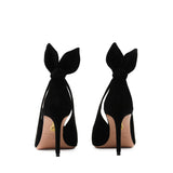 Pumps Bow Tie in suede DENMIDP0 SUE000 AQUAZZURA 