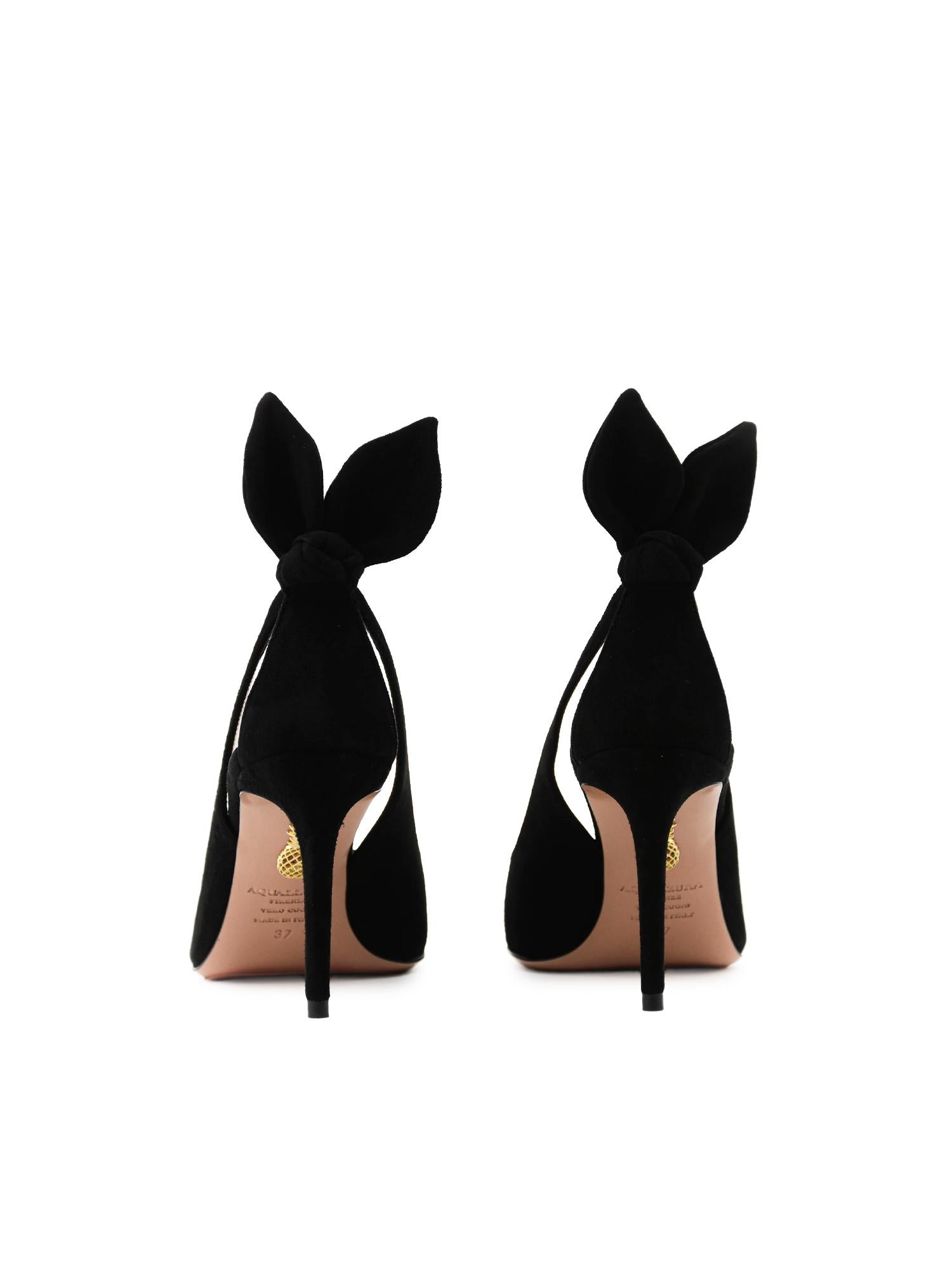 Pumps Bow Tie in suede DENMIDP0 SUE000 AQUAZZURA 