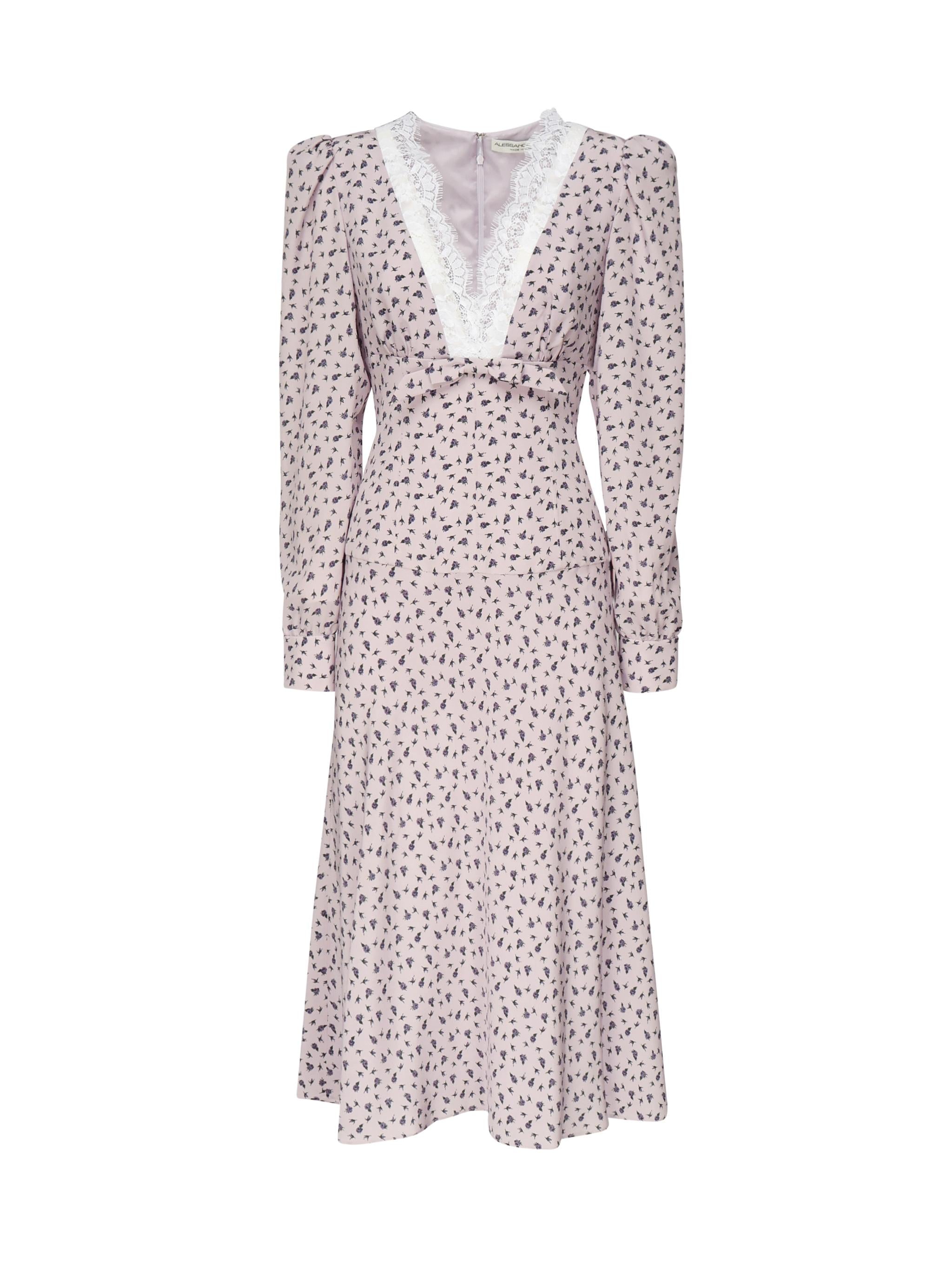 Abito con stampa rose FABX3985F4464 1911 ALESSANDRA RICH 