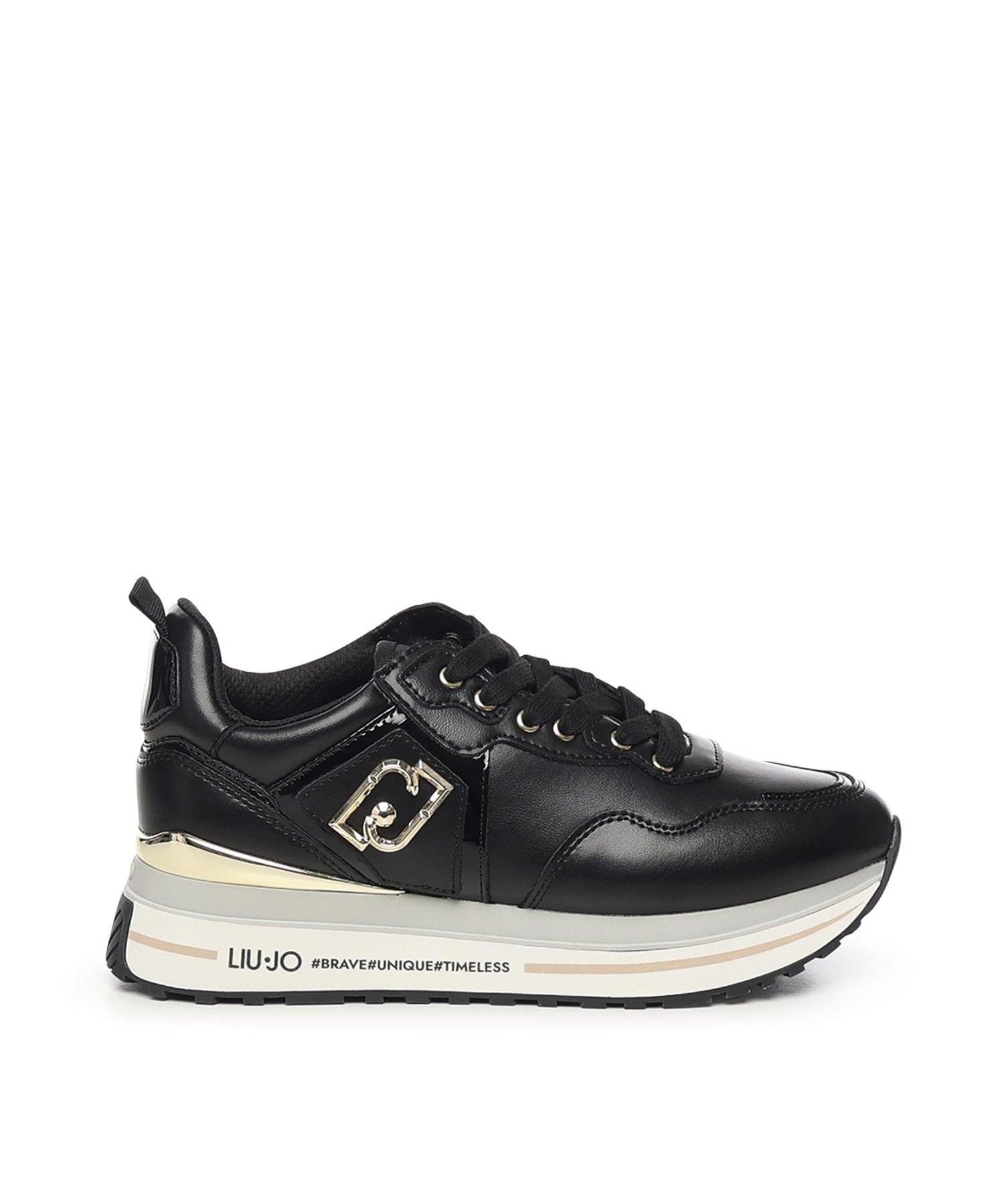 Sneakers platform in pelle<BR/> BF5009P0102 22222 LIU JO 