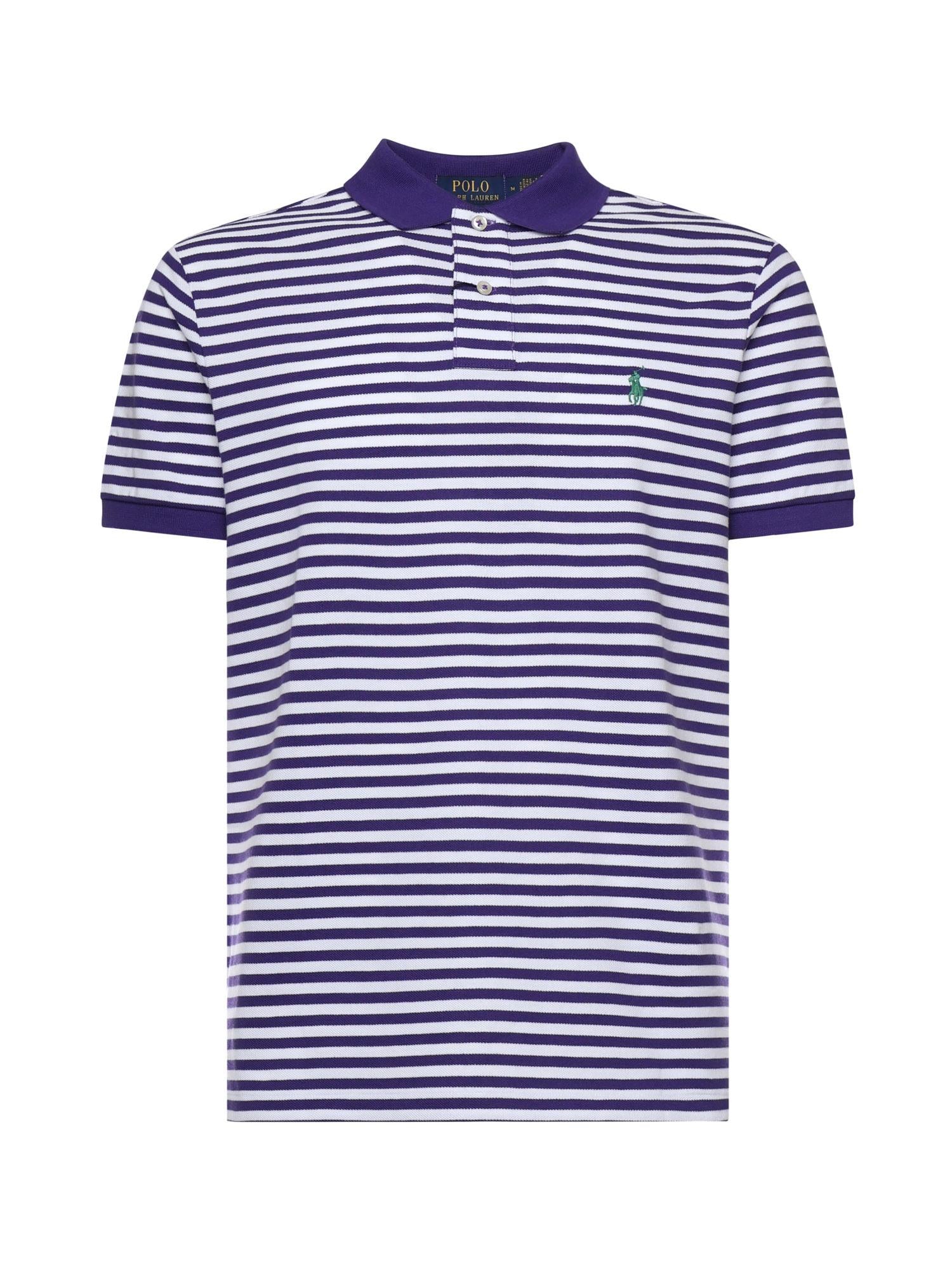 Polo a righe in cotone con logo 710956682 503 POLO RALPH LAUREN 