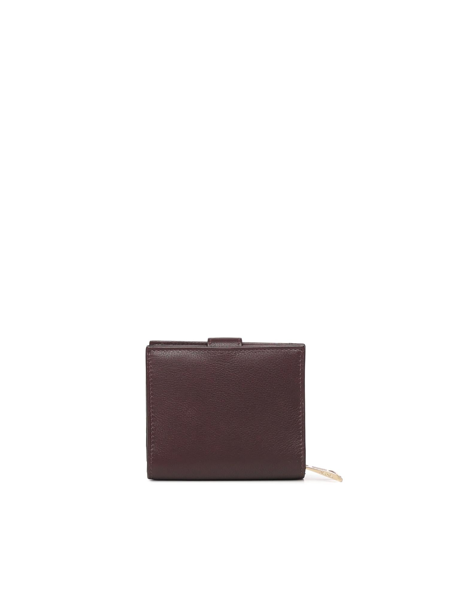 Portafoglio con logo in pelle BIPP9FF215 PRUGNA BIASIA 