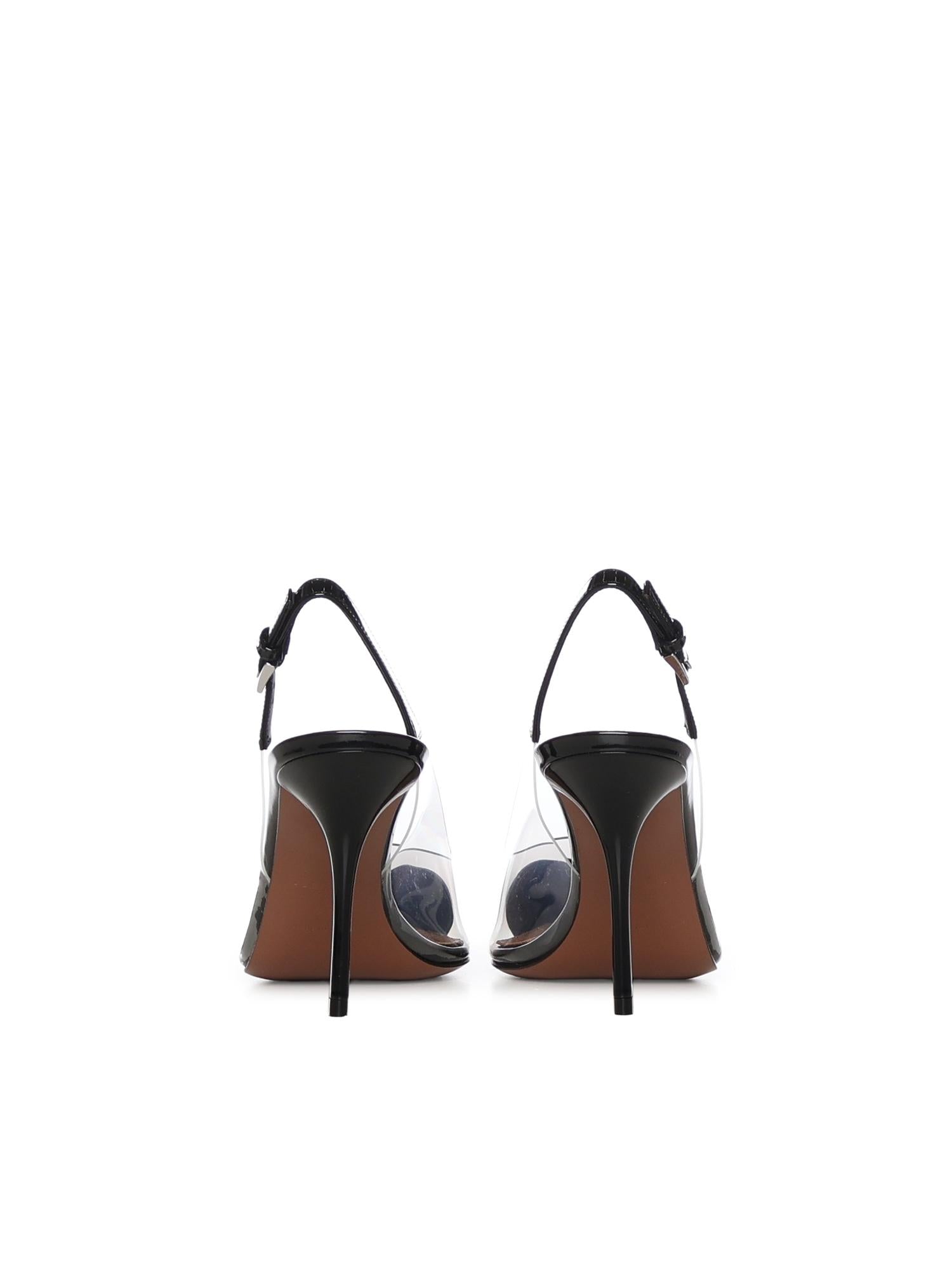 Slingback Le Coeur in vernice AA3E083CK150 999 ALAIA 