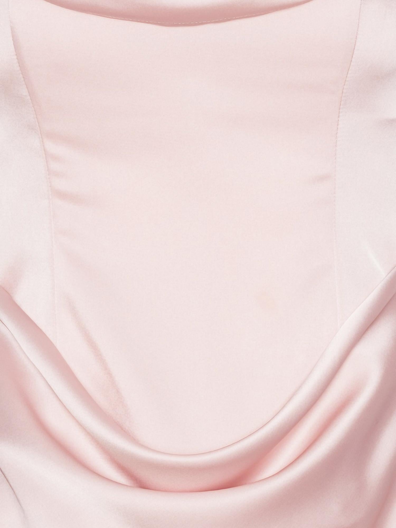 Abito bustier in raso 116336 345 ROTATE 