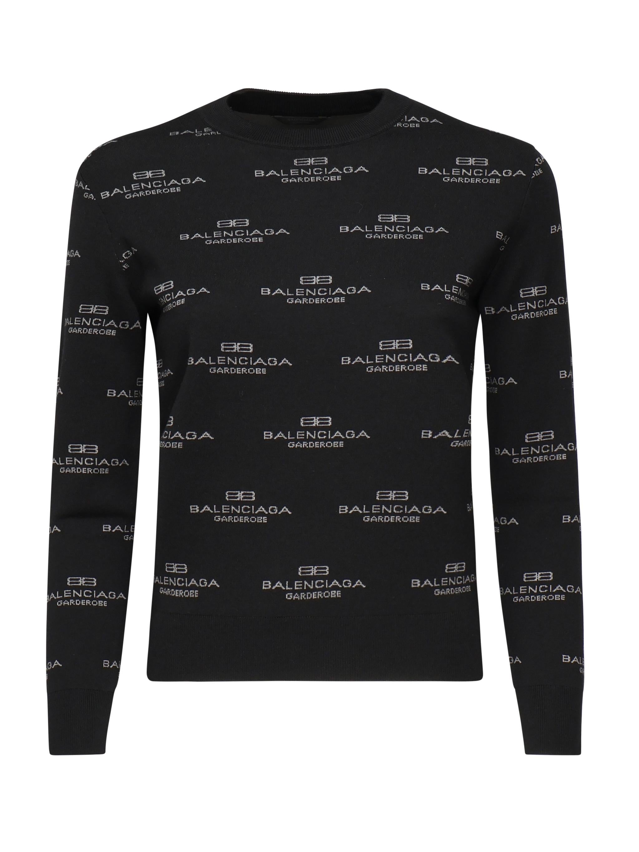 Maglione con logo all-over 812576 T17241269 BALENCIAGA 