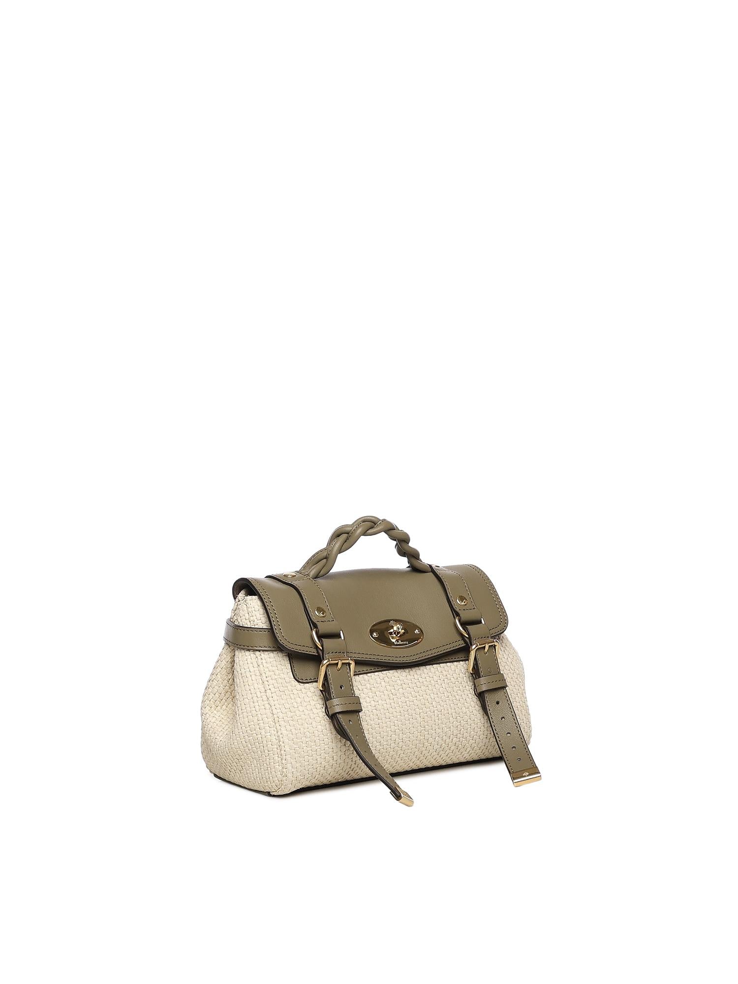 Mini bag Alexa in rafia e pelle RL8813 000Z050 MULBERRY 