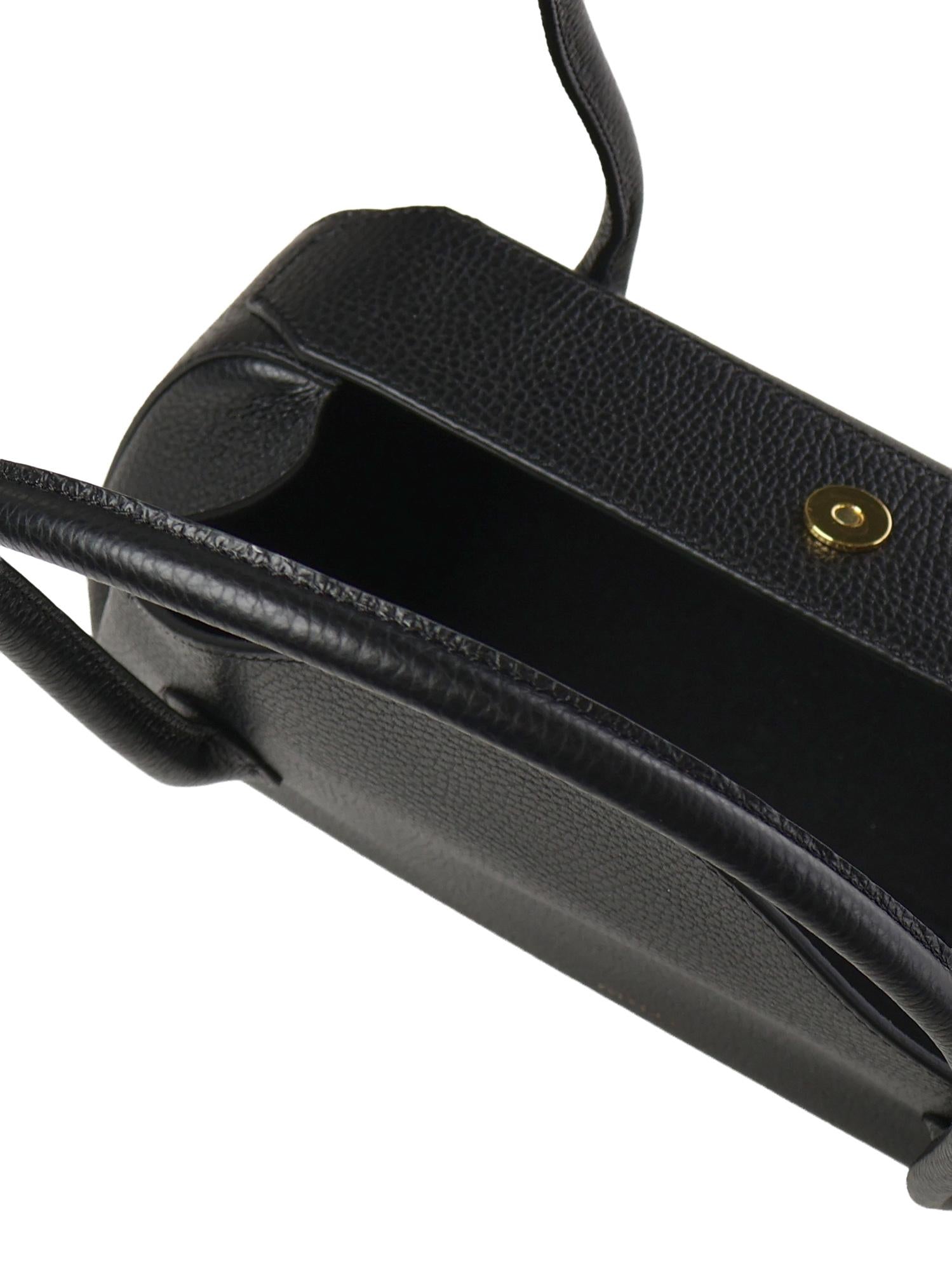 Borsa a spalla Oyster in pelle OYSTER SHOULDER BAG BLACK YUZEFI 